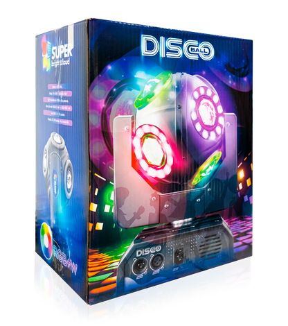 CABEZA MOVIL 8 LEDS 10W DISCO BALL