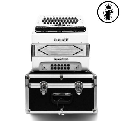 ACORDEON BOTONES FA BLANCO 3 REGISTROS FARINELLI PREMIUM
