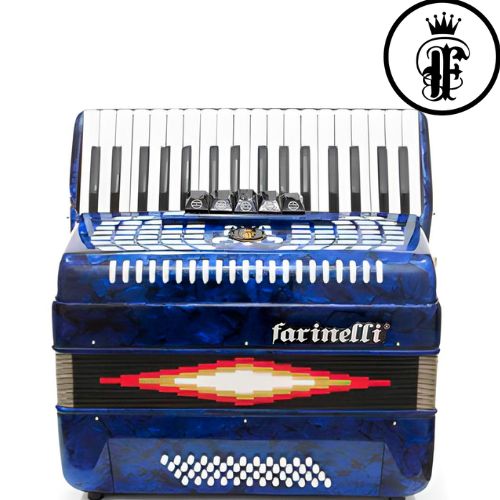 ACORDEON DE 34 TECLAS 48 BAJOS AZUL 1307A