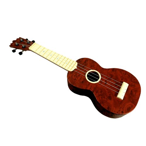 DANNY UKES"UKULELE 21"(SOPRANO) COLOR CAFE Y VETAS NEGRAS