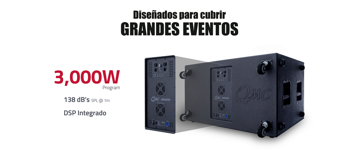Q-28 TOURING SUBWOOFER ACTIVO DSP,2X18,3000W