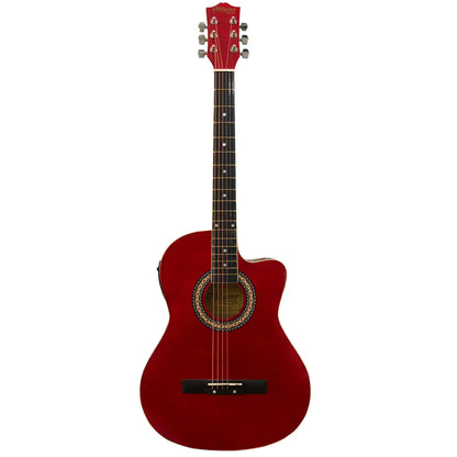 GUITARRA ELECTROACUSTICA MCCARTNEY ROJO GAMA ALTA CG-851-EQ-RD