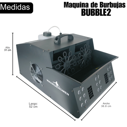 DUBBLE2 MAQUINA DE BURBUJAS GRANDE CON HUMO Y LEDS MAQ WAH-00047 (LAUDER)
