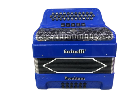 ACORDEON DE BOTONES FA AZUL 5 REGS FARINELLI PREMIUM