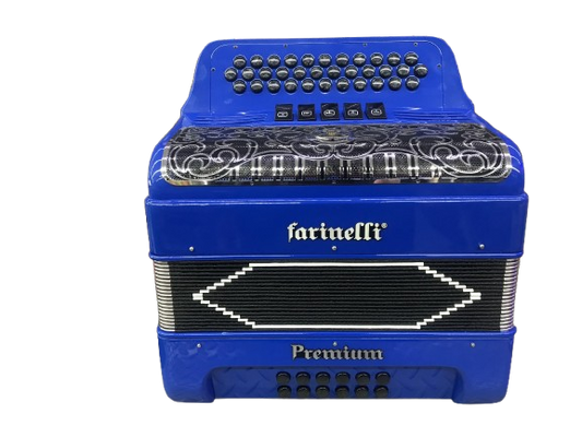 ACORDEON DE BOTONES FA AZUL 5 REGS FARINELLI PREMIUM