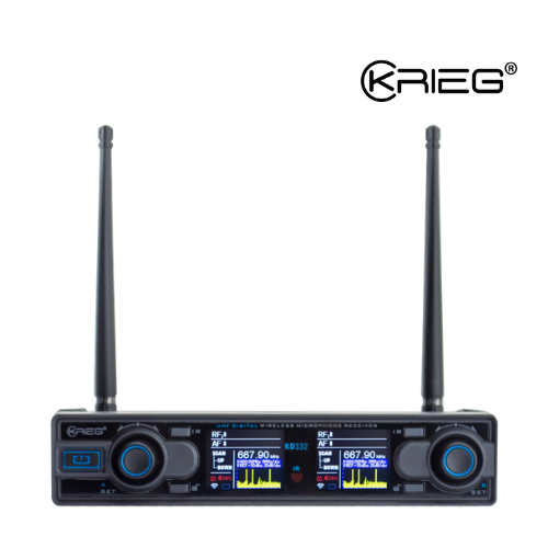 MICROFONO  KRIEG KD-332 RX, BASE SUELTA 2CH