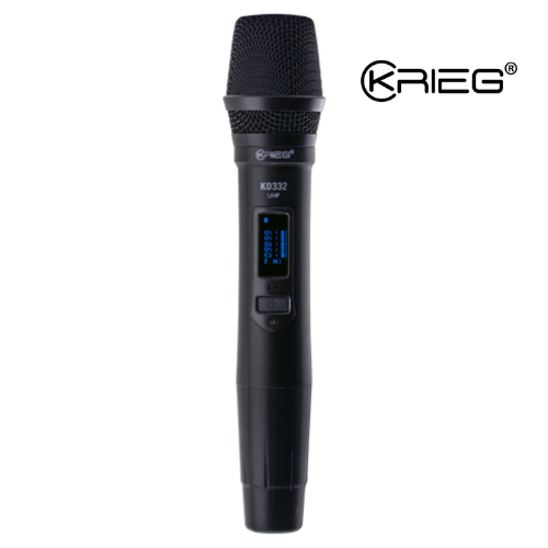 MICROFONO  KRIEG KD-332 RX, BASE SUELTA 2CH