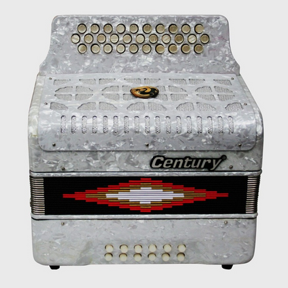 ACORDEON BOTONES SOL BLANCO 3012 CENTURY C3012W