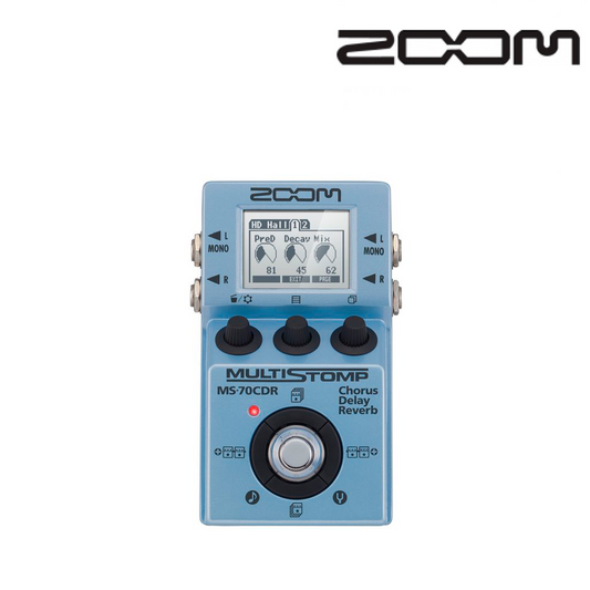 MULTISTOMP GUITAR FX PEDAL ZOOM MS-70CDR