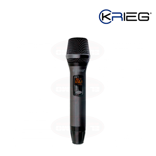MICROFONO MANO UHF KRIEG KM-14Di 16CH RECARGABLE