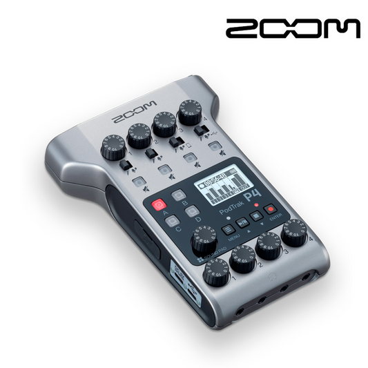 GRABADORA 4 ENTRADAS XLR, 4 SALIDAS AURICULARES ZOOM P4