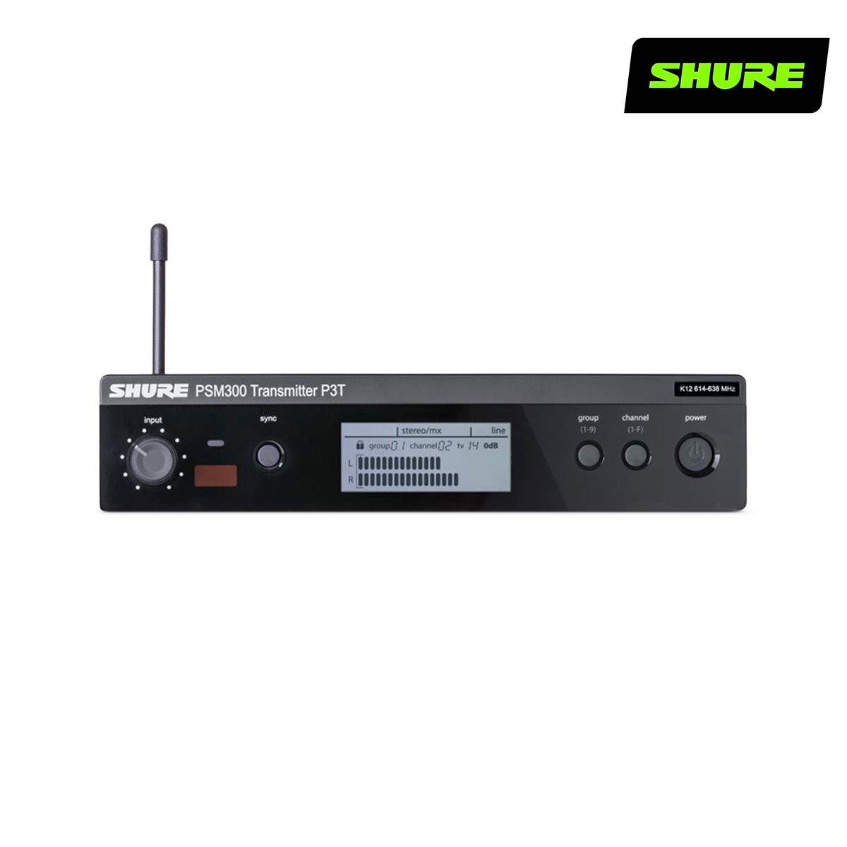 SISTEMA RECPTOR TRANSMISOR PSM300 SHURE P3TR112GR-G20