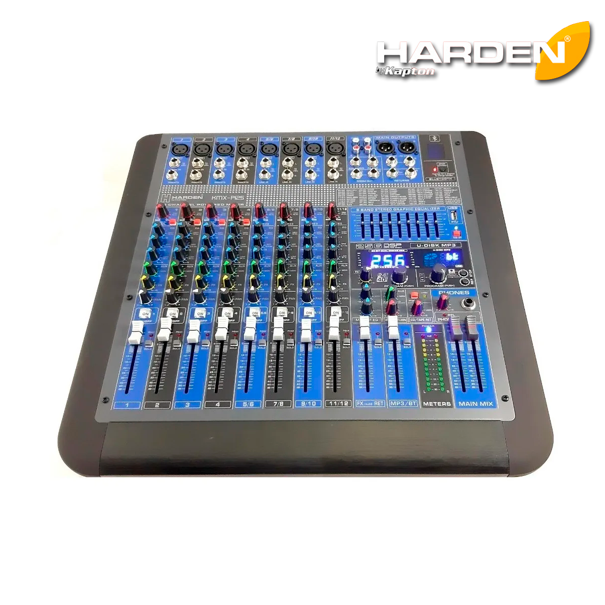 MIXER 12CH 500X500W 256DSP USB/BLUETOOTH KMX-P125