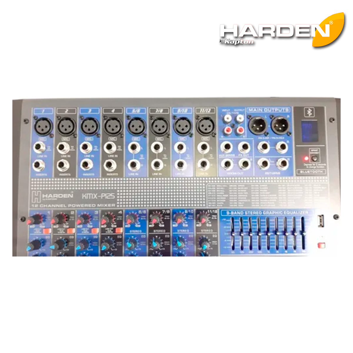 MIXER 12CH 500X500W 256DSP USB/BLUETOOTH KMX-P125