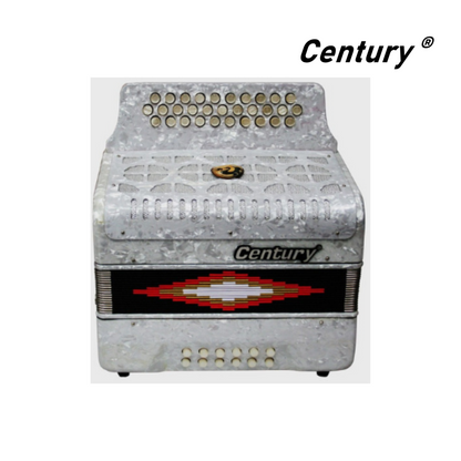ACORDEON BOTONES SOL BLANCO 3012 CENTURY C3012W