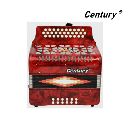 ACORDEON BOTONES FA ROJO 3012 CENTURY C3012FAR