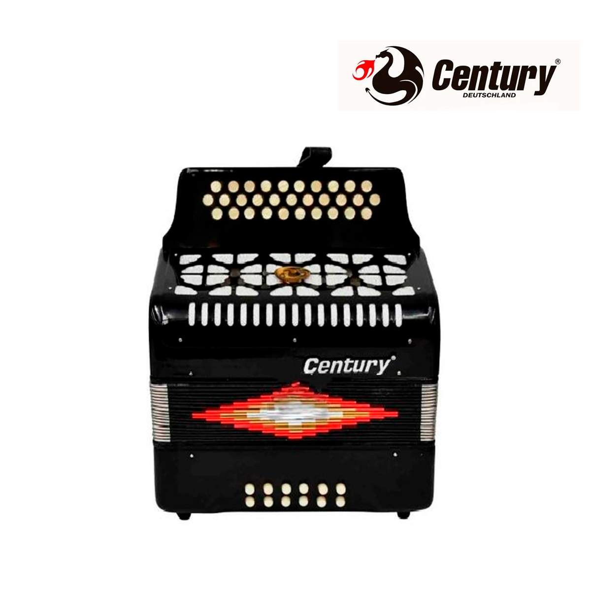 ACORDEON BOTONES FA NEGRO 3012 CENTURY