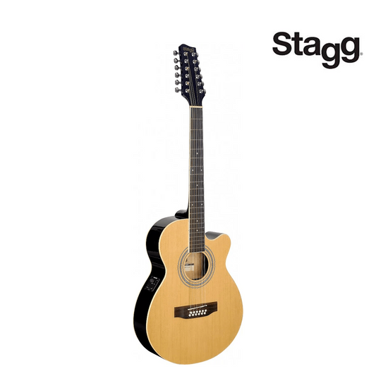 GUITARRA E/ACUSTICA STAGG SA40MJCFI/12 N